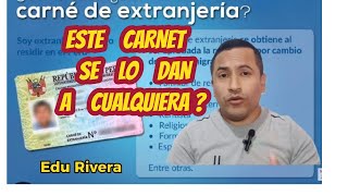 El peor carnet de extranjería  LO TIENES O PIENSAS TENERLO  debes saber esto [upl. by Kcireddor277]