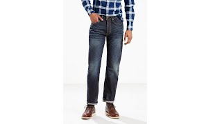 Мужские джинсы LEVIS 505 Straight Jeans Petrel [upl. by Eversole]