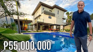 House Tour 231  Massive Modern Tropical Home for sale in Greenwoods Subd Pasig City [upl. by Goodard298]