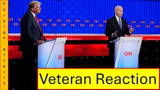 Veteran Reaction 2024 Presidential Debate Foreign Affairs [upl. by Robb]