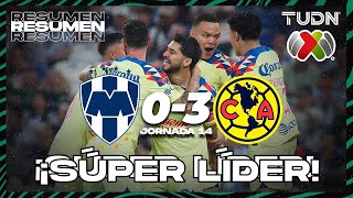 Resumen y goles  Monterrey 03 América  AP2023J14  Liga Mx  TUDN [upl. by Ahgiela]