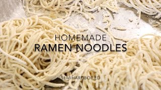 Homemade Japanese Ramen Noodles From Scratch [upl. by Nidorf]