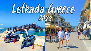 Lefkada Greece explore Lefkada island a very ROMANTIC place walking tour 4k Greece 2022 [upl. by Incrocci226]