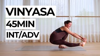 45Min IntermediateAdvanced Vinyasa Flow [upl. by Mor752]