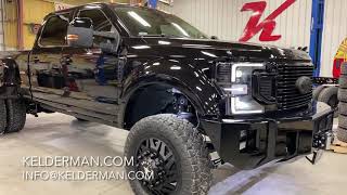 THE ULTIMATE WORK TRUCK KELDERMANBUILT 2021 F450 ON FULL AIR RIDE FORCES AND MORE [upl. by Lyris]