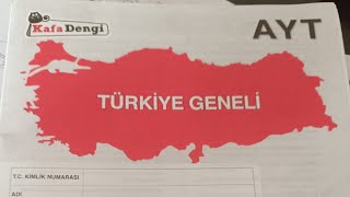 KAFA DENGİ EXTRA 2024 AYT TÜRKİYE GENELİ DENEME CEVAP ANAHTARI [upl. by Annawahs876]