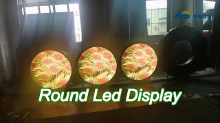 p25 circle full color led display round screen flexible video wall panel [upl. by Gothard529]