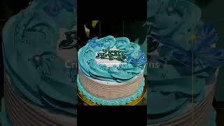 1M nozzle design🎂 💙shortsfeed shorts cake homebakers cakedecorating fyp ytshorts trending [upl. by Ermina93]