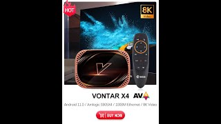 VONTAR X4 Amlogic S905X4 Smart TV Box Android 11 4GB 128G [upl. by Tann757]