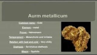 Aurum Metallicum homeopathic medicine for pschosomatic disorder  by dr ajay srivastava [upl. by Eckblad930]