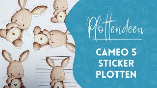 Silhouette Cameo 5 Sticker plotten [upl. by Larimore646]