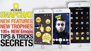 Snapchat Update 91900 Secrets  Tips amp Tricks New Trophies Emojis amp Lens Store [upl. by Olnay]