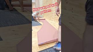 Laying out new warped wall pattern diy americanninjawarrior build carpenter gym [upl. by Drahser626]