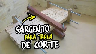 DIY GRAMPO SARGENTO CASEIRO PARA TÃBUA DE CORTE 2 FAÃ‡A VOCÃŠ MESMO [upl. by Sug]