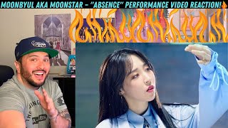 MOONBYUL MOONSTAR  quotAbsencequot Performance Video Reaction [upl. by Enajharas]