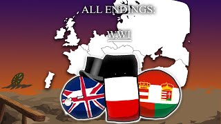 ALL ENDINGS WW1 [upl. by Truk]