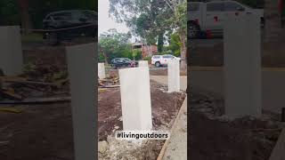 Replacing footpaths after construction of new home livingoutdoors construction [upl. by Filmer]