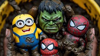 Spiderman Toys vs Minion Toys vs Nerf Toy Gun Game Epic RagdollsIronmanHulkThor SpidermanToys [upl. by Adyol]