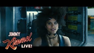 Zazie Beetz on Playing Domino in Deadpool 2 [upl. by Randi]