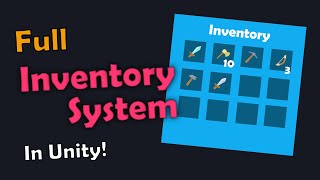 PROPER Way to Inventory in Unity with Scriptable Objects 2  Adding Items [upl. by Nelubez107]