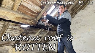 Will this ABANDONED BARN COLLASPE  Chateau de Bruges  Ep 27  Renovation [upl. by Yellehs805]