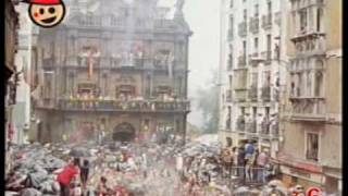 FIESTAS SAN FERMÍN  HISTORIA DEL CHUPINAZO DE PAMPLONA [upl. by Bandeen771]