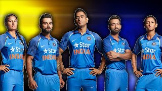 Team India New Jersey for ICC World Cup 2019  Hyderabad [upl. by Charmine]