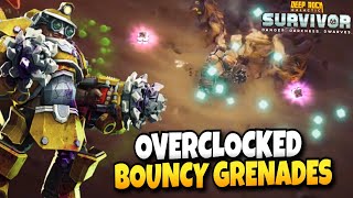 Fully Overclocked Plasma Burster Bounces on Hazard 4  Deep Rock Galactic Survivor Gameplay [upl. by Mcquoid]