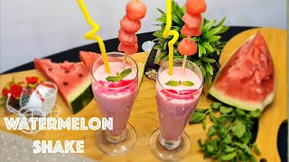 Watermelon Shake  Watermelon Milkshake Recipe  Watermelon Sharbat  Healthy Milkshake milkshake [upl. by Atwater]