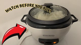 BLACKDECKER 3Cup Rice Cooker Review [upl. by Rednirah]