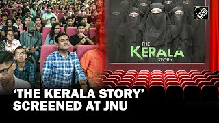 ‘The Kerala Story’ screened at JNU amid protest film receives cheerful response [upl. by Montford]