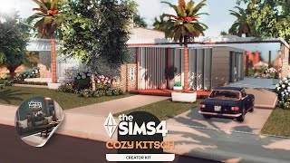 The Sims 4 Cozy Kitsch  Mid Century Modern Home  Relaxing Speed Build  CC Pack ASMR [upl. by Callum712]