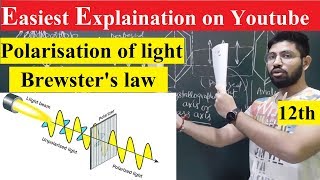 Polarisation of light class 12th physics in hindi  Abhishek sahu [upl. by Relyuc715]