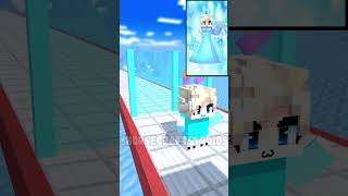 Help Build a Queen Run Challenge With Elsa Frozen  MinecraftShorts minecraft shorts frozen [upl. by Kendyl]