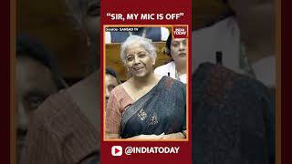 Sir My Mic Is Off FM Nirmala Sitharaman During Budget 2024 Discussions In Parliament [upl. by O'Reilly]