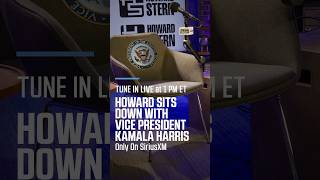 Howard Stern Interview Kamala Harris Live Today at 1 pm ET on siriusxm [upl. by Ahsinuq]