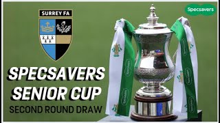 Second Round Draws  SPECSAVERS SENIOR CUP 2425 [upl. by Farrison]