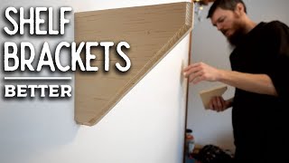 Shelf Brackets Hacked  Hidden Hardware and Easy to Make [upl. by Allicserp644]