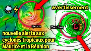 Alerte cyclone à Maurice et à la Réunion  alerte pluiemétéo à partir du 29 février [upl. by Bruis]