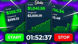 I RAN A STRATEGY RACE ON STAKE TO MAKE PROFIT FAST [upl. by Aphra333]