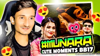 MUNARA CUTE MOMENTS BB17 🦋😻 MUNAWAR FARUQUI amp MANNARA CHOPRA CUTE MOMENTS 🤩 SULEMAN MUGHAL [upl. by Nonarb]