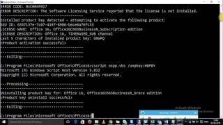 office 365 product key reactivate issue clear old key and enter new using cmd [upl. by Ovida]