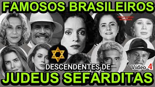 FAMOSOS BRASILEIROS DESCENDENTES DE JUDEUS SEFARDITAS judeussefarditas famosos genealogia [upl. by Ytsur]