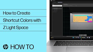 How to Creating Shortcut Colors with Z Light Space  HP Computer Service  HP Support [upl. by Deana]