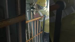 Economiser coil installation Economiser short shortvideo boiler [upl. by Epul]