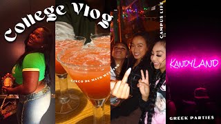 COLLEGE VLOG Ep 30  cinco de mayo probates greek parties midterm grad parties classes  more [upl. by Hocker]