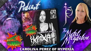 Drummer Carolina Perez of Hypoxia interview on The Metal Magdalene [upl. by Sarchet922]