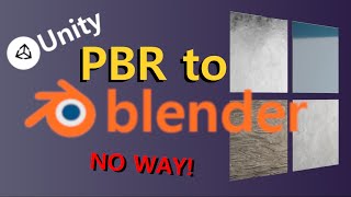 How to use Unity PBR in Blender  Blender amp Unity Tutorial [upl. by Nosittam]