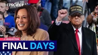 Harris And Trump’s Final Days Before US Election [upl. by Llereg]