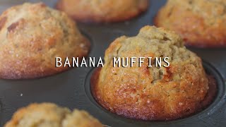 BEST Banana Muffins Recipe [upl. by Esalb]